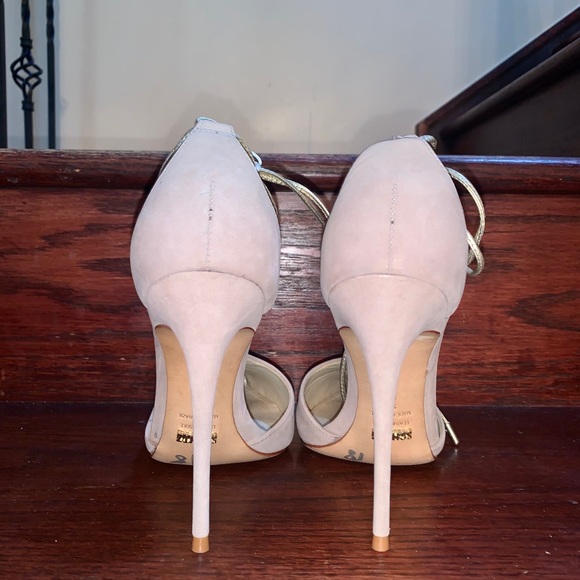 New Schutz stiletto t-strap tie pointed toe heels - Picture 4 of 8